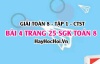 Giải bài 4 trang 25 Toán 8 Tập 1 SGK Chân trời sáng tạo